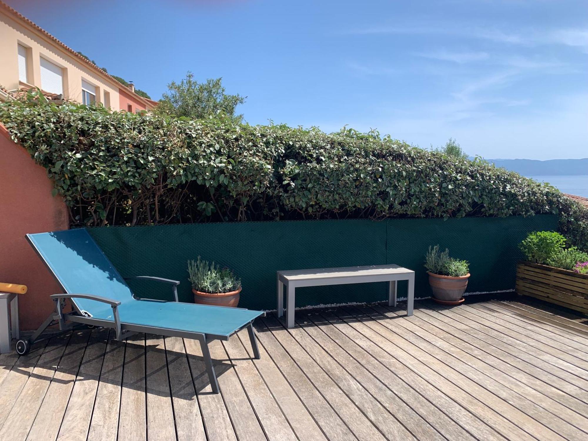 Ajaccio Maison Bord De Mer Dans Residence Avec Piscine Exterior foto